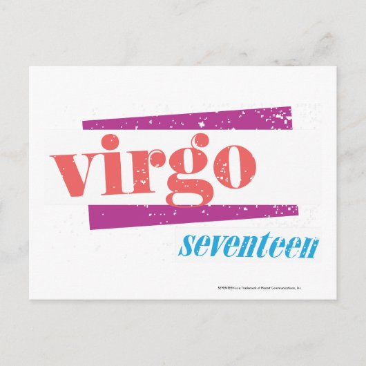 Virgo LtPink Briefkaart (Voorkant)