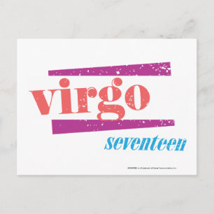 Virgo LtPink Briefkaart
