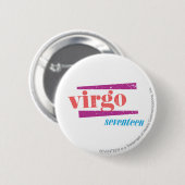 Virgo LtPink Ronde Button 5,7 Cm (Voorkant /achterkant)
