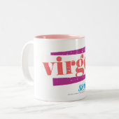 Virgo LtPink Tweekleurige Koffiemok (Voorkant links)
