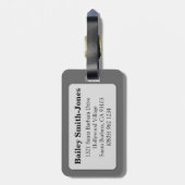 Virgo: Maiden grijze horosca-bagagelabel Bagagelabel (Achterkant verticaal)