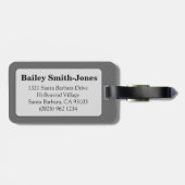 Virgo: Maiden grijze horosca-bagagelabel Bagagelabel (Achterkant horizontaal)