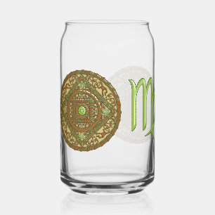 Virgo Mandala Blikvorm Glas