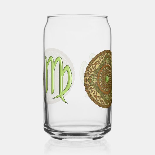 Virgo Mandala Blikvorm Glas (Rechts)