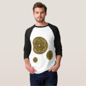 Virgo Mandala Heren Licht Shirt (Voorkant volledig)