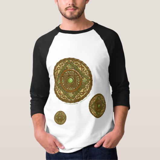Virgo Mandala Heren Licht Shirt (Voorkant)