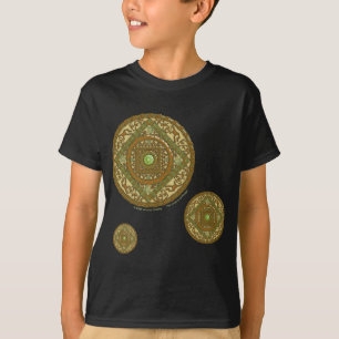 Virgo Mandala Kind en Baby Donker Shirt