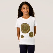 Virgo Mandala Kind en Baby Light Shirt (Voorkant volledig)