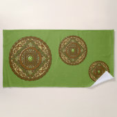 Virgo Mandala-strandhanddoek Strandlaken (Voorkant)