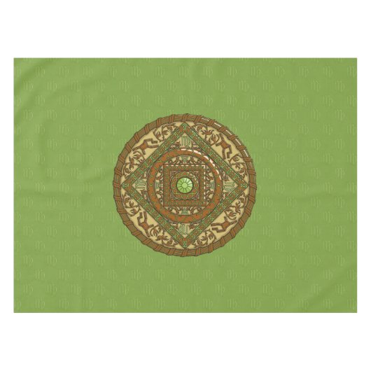 Virgo Mandala tafelkleed (Voorkant (Horizontaal))