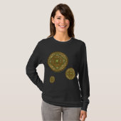 Virgo Mandala Vrouwen Donker Shirt (Voorkant volledig)
