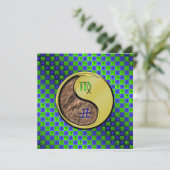 Virgo & Metal Ox Kaart (Staand voorkant)