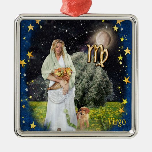 Virgo Metalen Ornament (Voorkant)