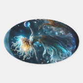 Virgo Ovale Sticker (Voorkant)