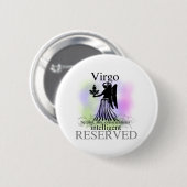 Virgo over jou ronde button 5,7 cm (Voorkant /achterkant)