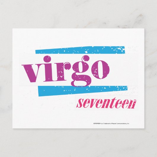 Virgo Paars Briefkaart (Voorkant)