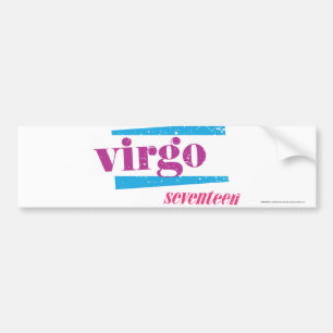 Virgo Paars Bumpersticker
