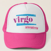 Virgo Paars Trucker Pet (Voorkant)