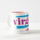 Virgo Paars Tweekleurige Koffiemok (Voorkant links)