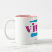 Virgo Paars Tweekleurige Koffiemok (Links)