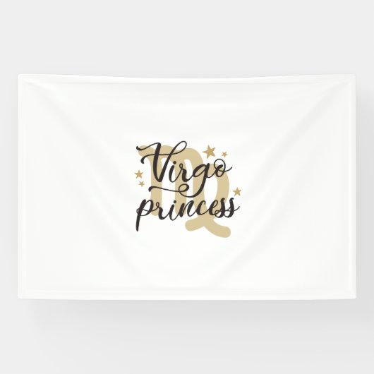Virgo Princess Astrology Zodiac Sign August Spandoek (Horizontaal)