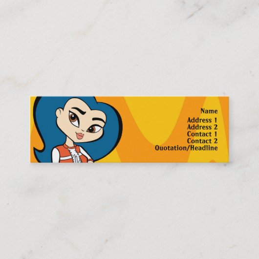 Virgo-profielkaart Mini Visitekaartje (Voorkant)