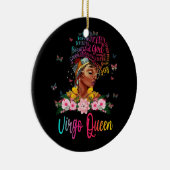 Virgo Queen Black Women Persistent Beautical Keramisch Ornament (Rechts)