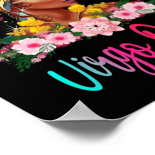 Virgo Queen Black Women Persistent Beautical Poster (Hoek)