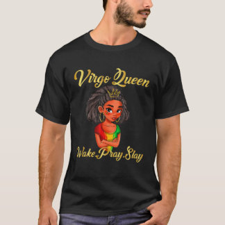 Virgo Queen s for Women African American Birthday T-shirt