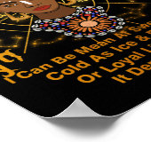 Virgo Queen Sweet als Snoep Birthday Black Women Poster (Hoek)