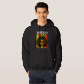 Virgo Queen Zodiac Afro Hair Style Blessed Classy Hoodie (Voorkant volledig)