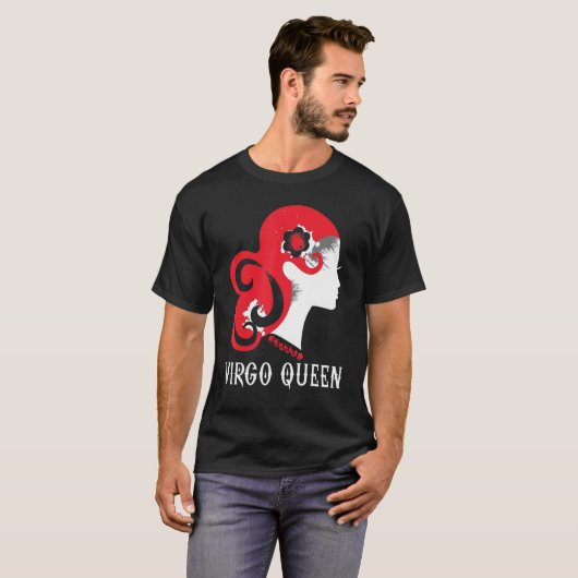 Virgo Queen Zodiac Sign Astrology Happy Birthday B T-shirt (Voorkant volledig)