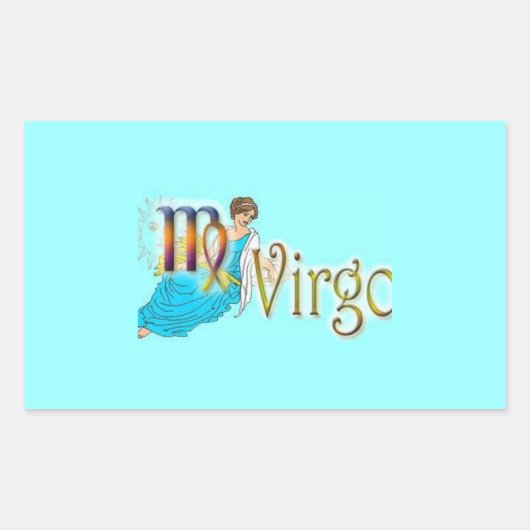 VIRGO RECHTHOEKIGE STICKER (Voorkant)