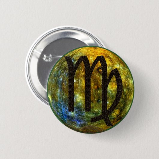 Virgo Ronde Button 5,7 Cm (Voorkant /achterkant)