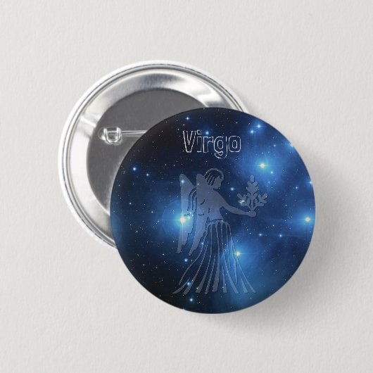 Virgo Ronde Button 5,7 Cm (Voorkant /achterkant)