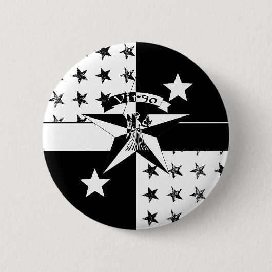 Virgo Ronde Button 5,7 Cm (Voorkant)