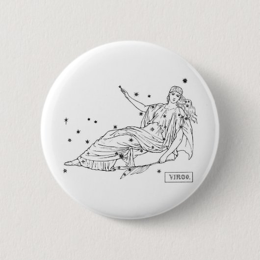 Virgo Ronde Button 5,7 Cm (Voorkant)
