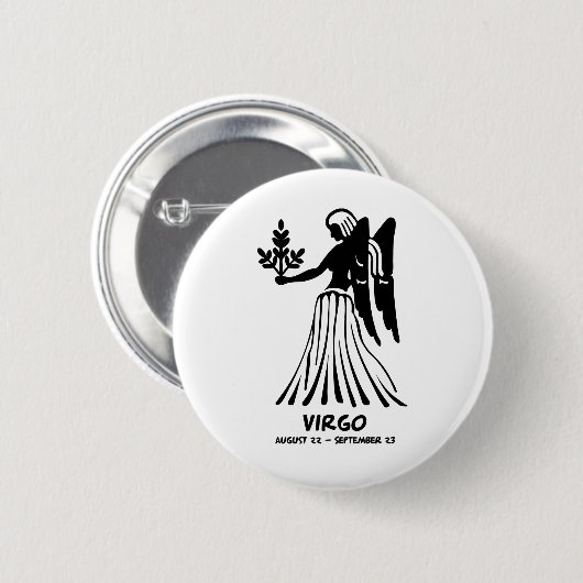 Virgo Ronde Button 5,7 Cm (Voorkant /achterkant)