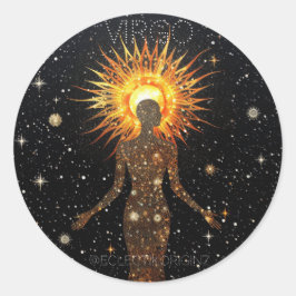 Virgo Ronde Sticker