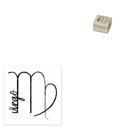 Virgo Rubberstempel (Gestempeld)