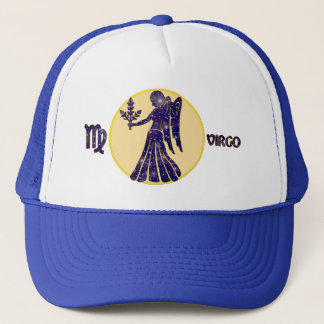 Virgo Sapphire Designer Modern Trucker Hat Trucker Pet