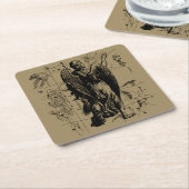 Virgo Sign Constellation Hevelius 1690 Kartonnen Onderzetters (Schuin)