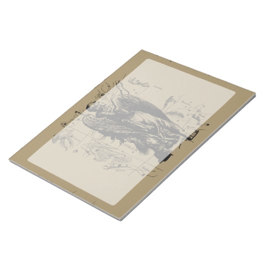 Virgo Sign Constellation Hevelius 1690 Notitieblok (Schuin)