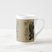 Virgo Sign Constellation Hevelius 1690 Porselein Kop (Rechts)