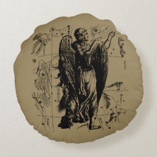 Virgo Sign Constellation Hevelius 1690 Rond Kussen