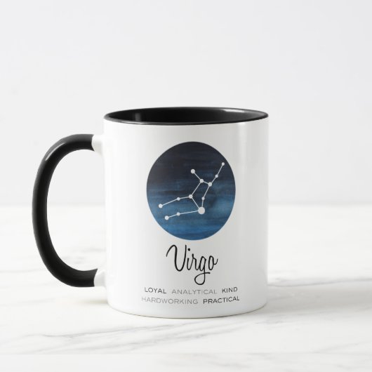Virgo Sign, Constellation, Zodiac Coffee Mok (Links)
