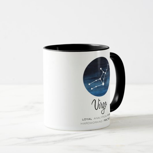 Virgo Sign, Constellation, Zodiac Coffee Mok (Voorkant rechts)