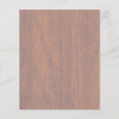 Virgo Sign in Mahogany wood style Flyer (Achterkant)