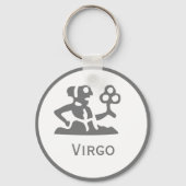 Virgo Sign of the Zodiac Design Sleutelhanger (Voorkant)