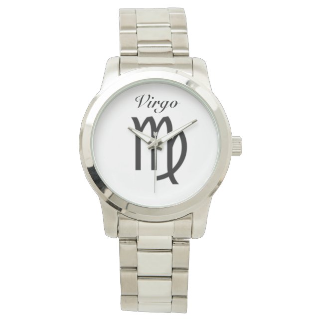 Virgo Sign of the Zodiac. Mannen horloges. Horloge (Voorkant)